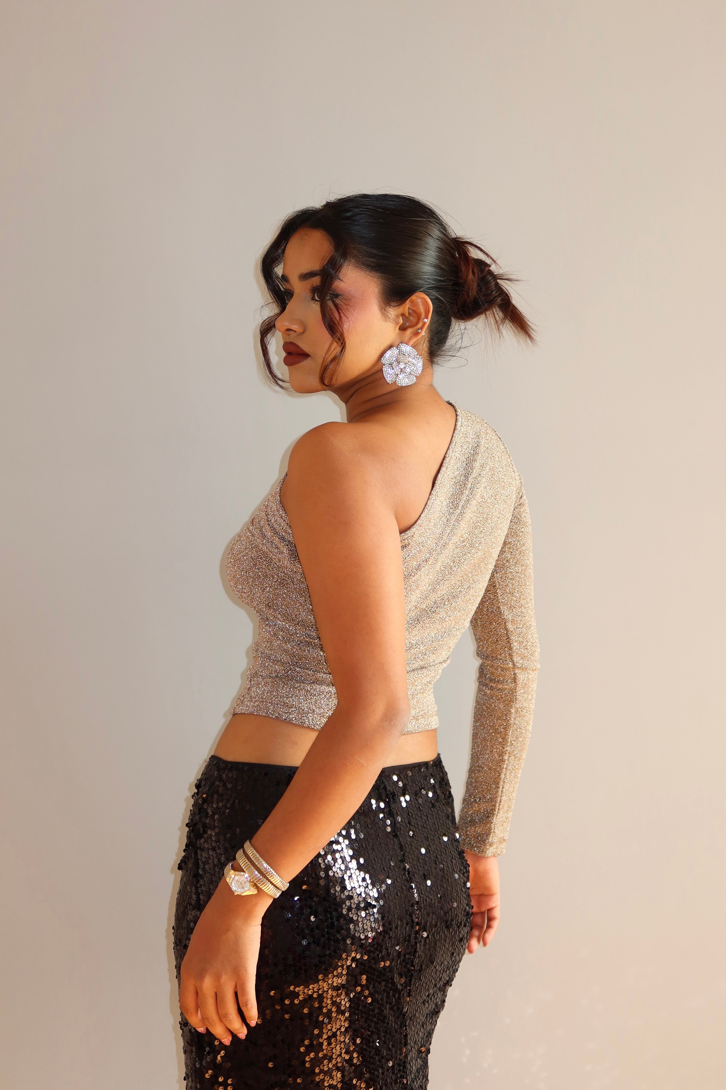 Sparkline Off-Shoulder Top