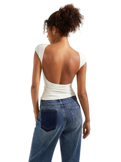 Scoop Back Fitted Top
