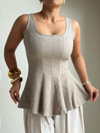 Couture Corset Flare Top