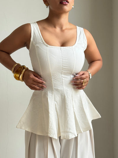Couture Corset Flare Top