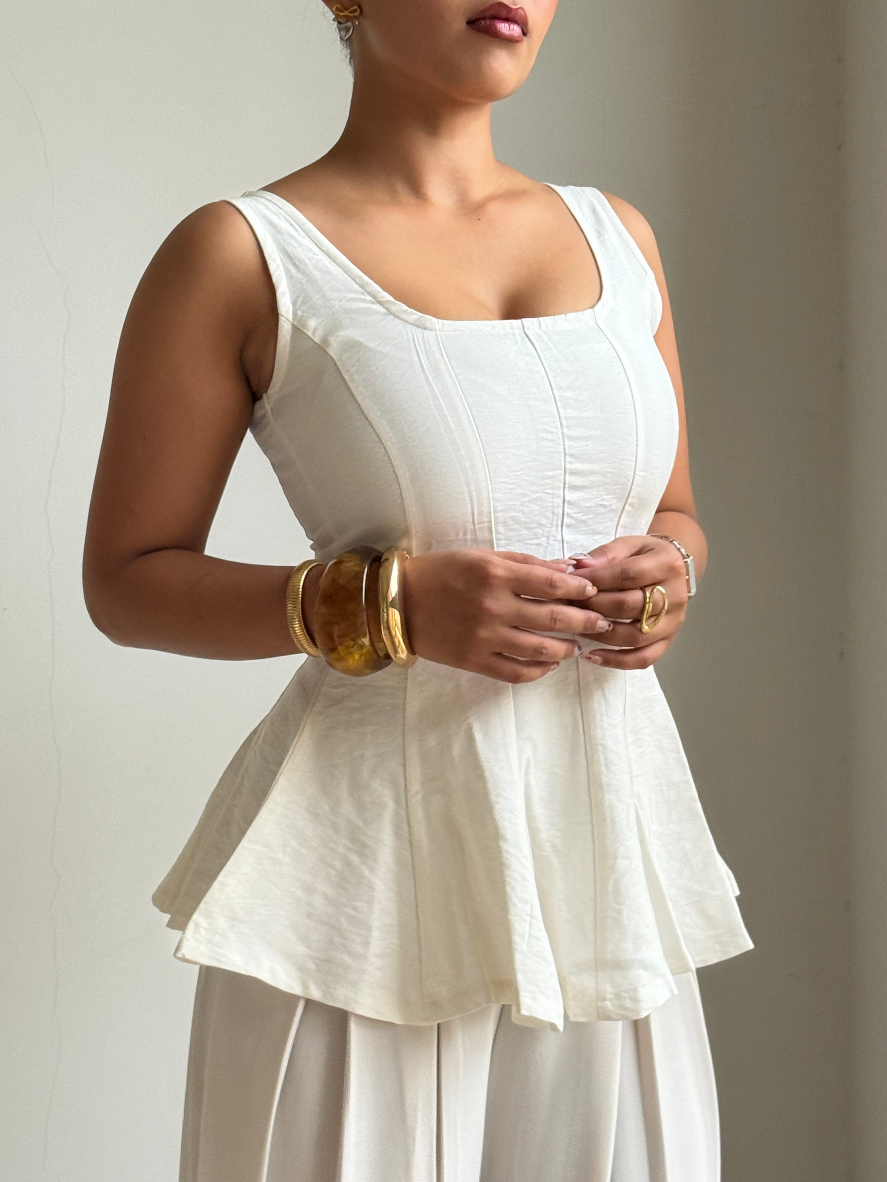 Couture Corset Flare Top