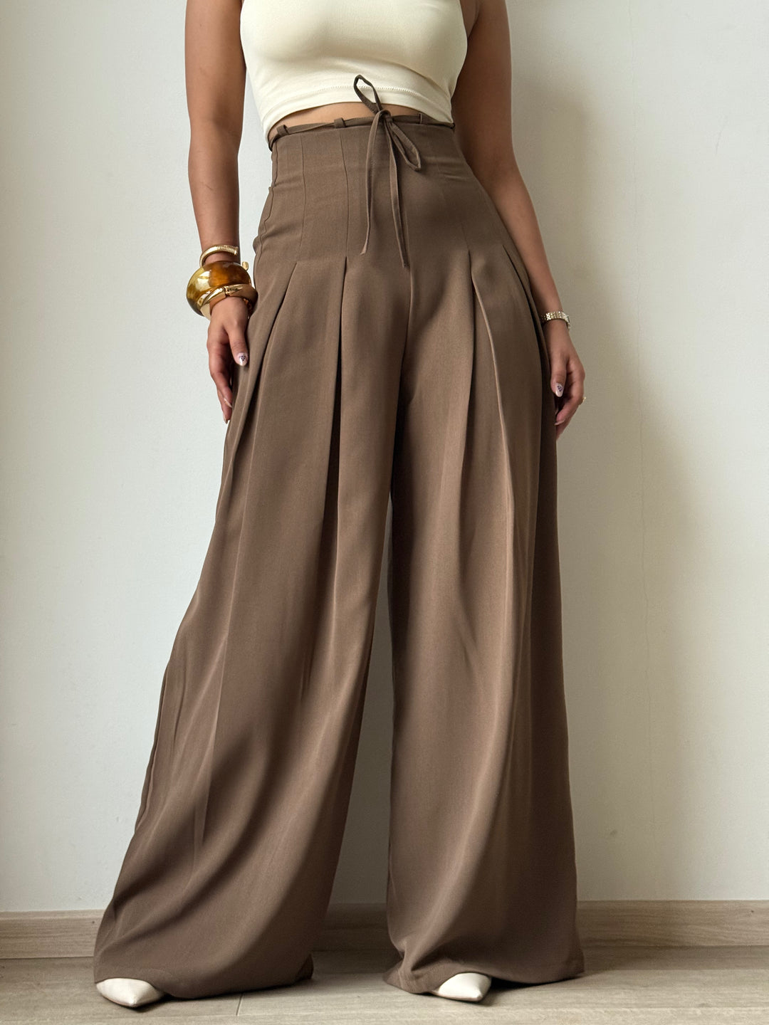 Cinched Drawstring Wide Leg Pants – Offduty India Cinched Drawstring Wide Leg Pants – Offduty India