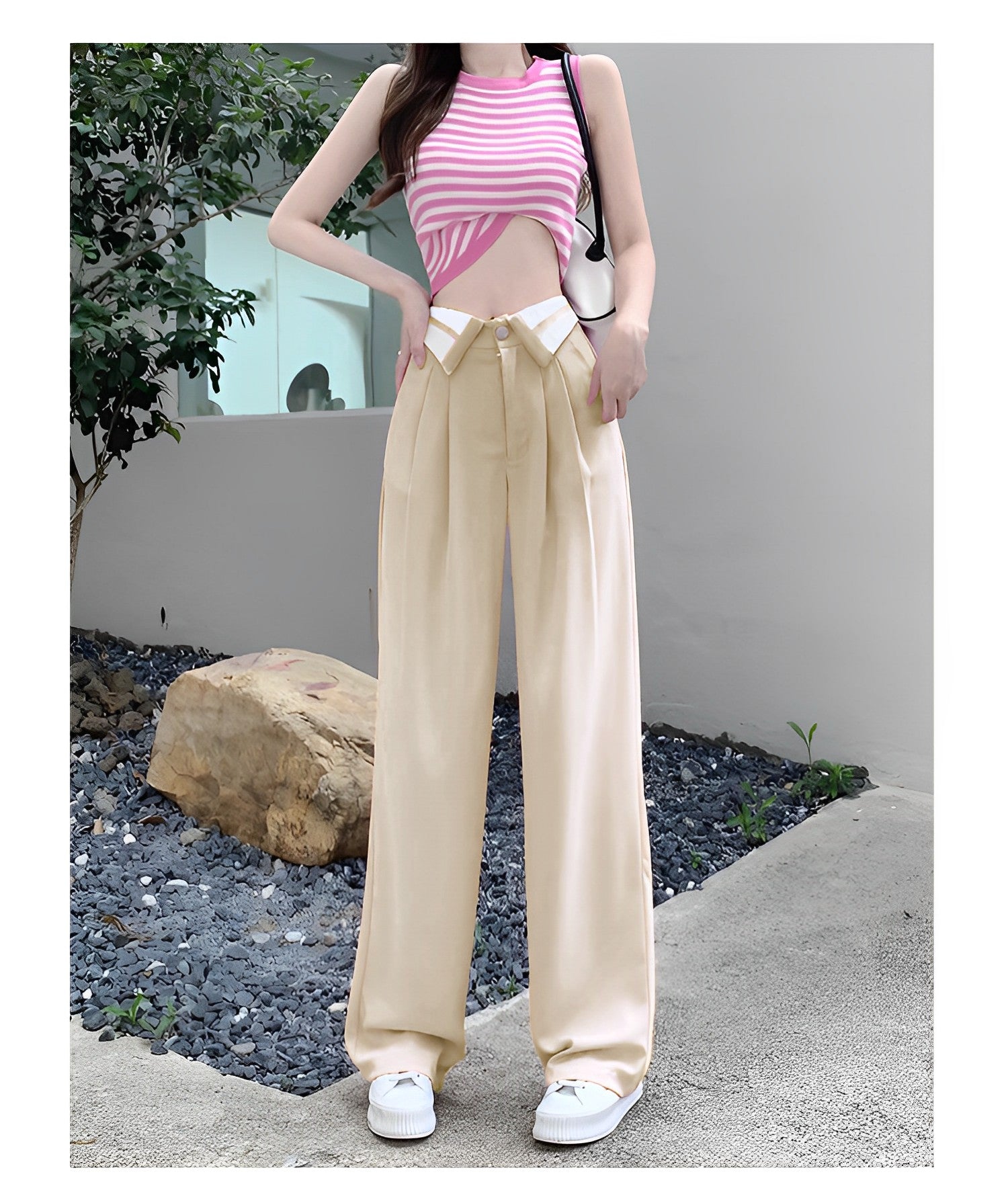 Retro Wide casual pants - Shoptery | Korean fashion, Korean street fashion, Fashion  pants