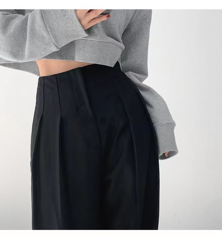 Pleated Detail High Waist Pants – Offduty India