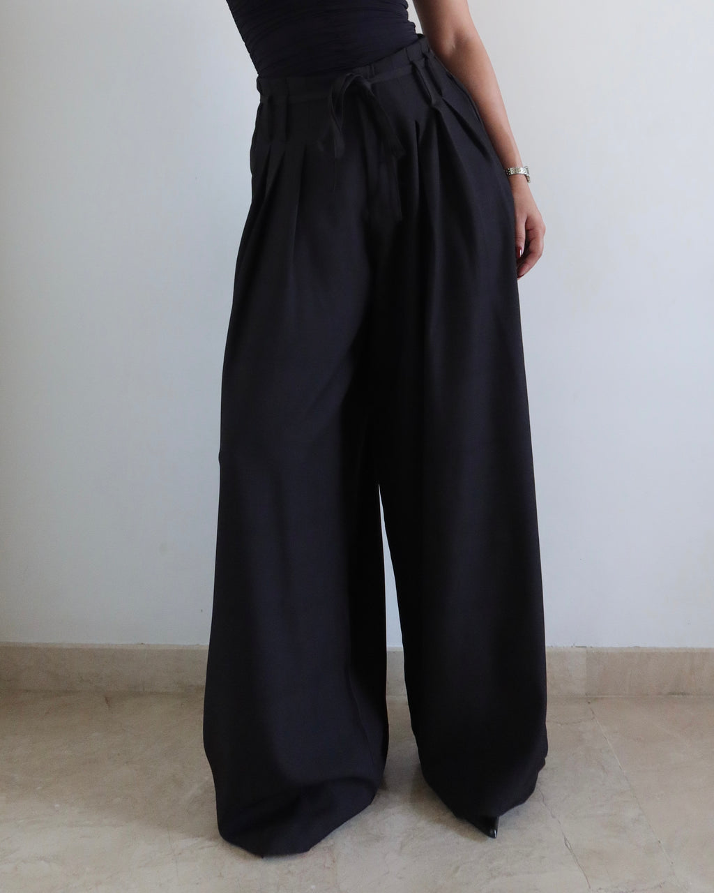 French Flow Pleated Wide Leg Pants