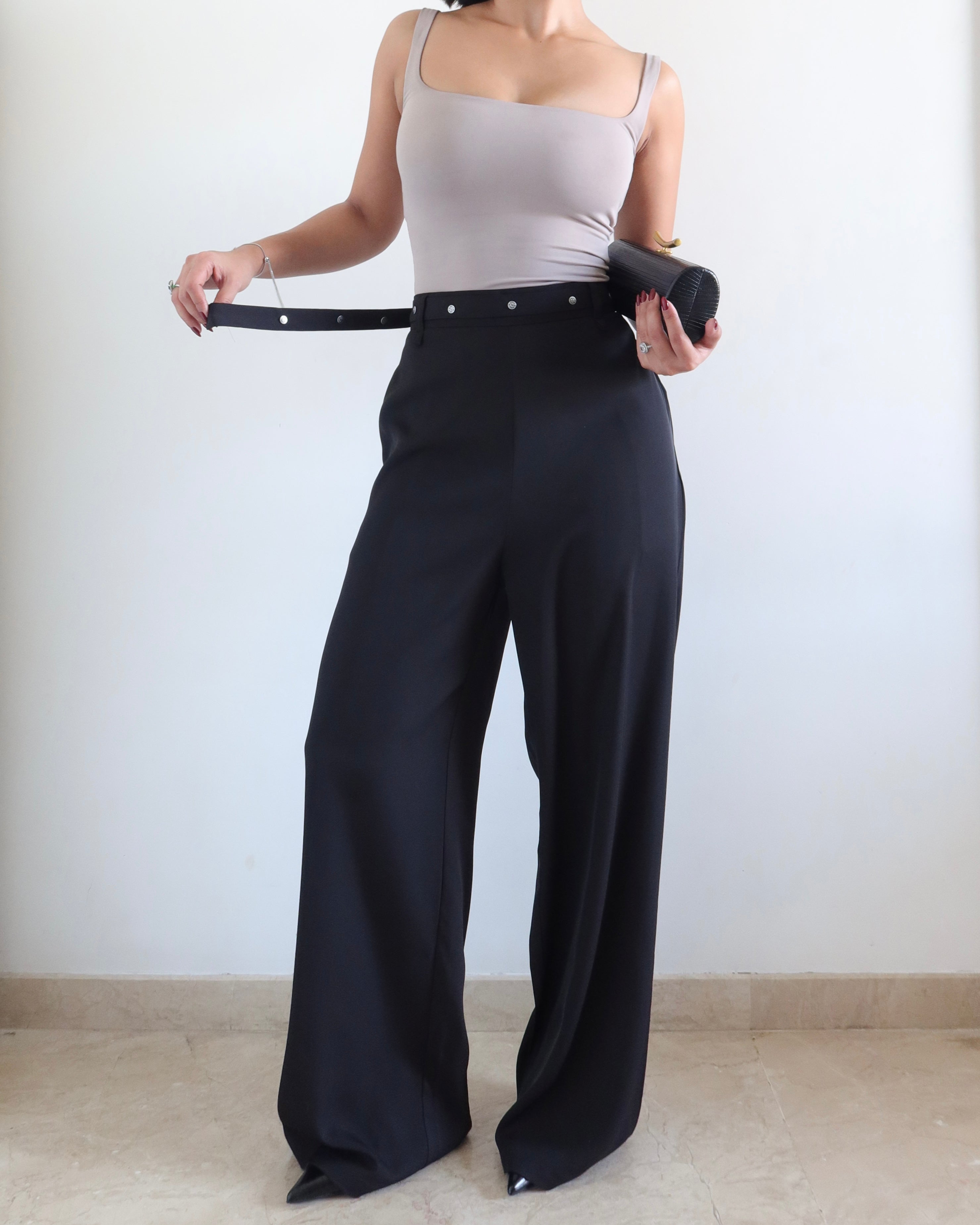 Rivet Grip Loose Tailored Trousers