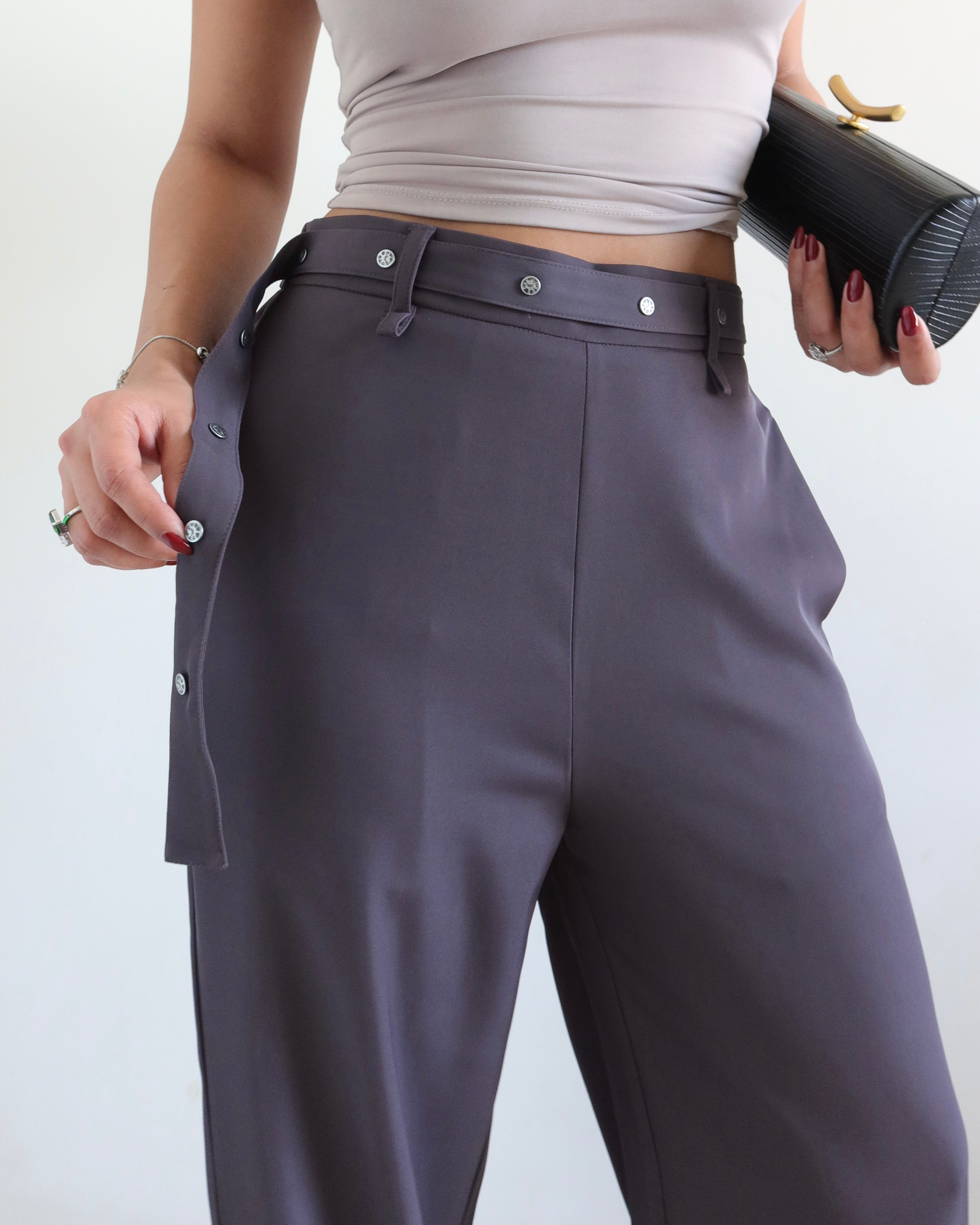 Rivet Grip Loose Tailored Trousers