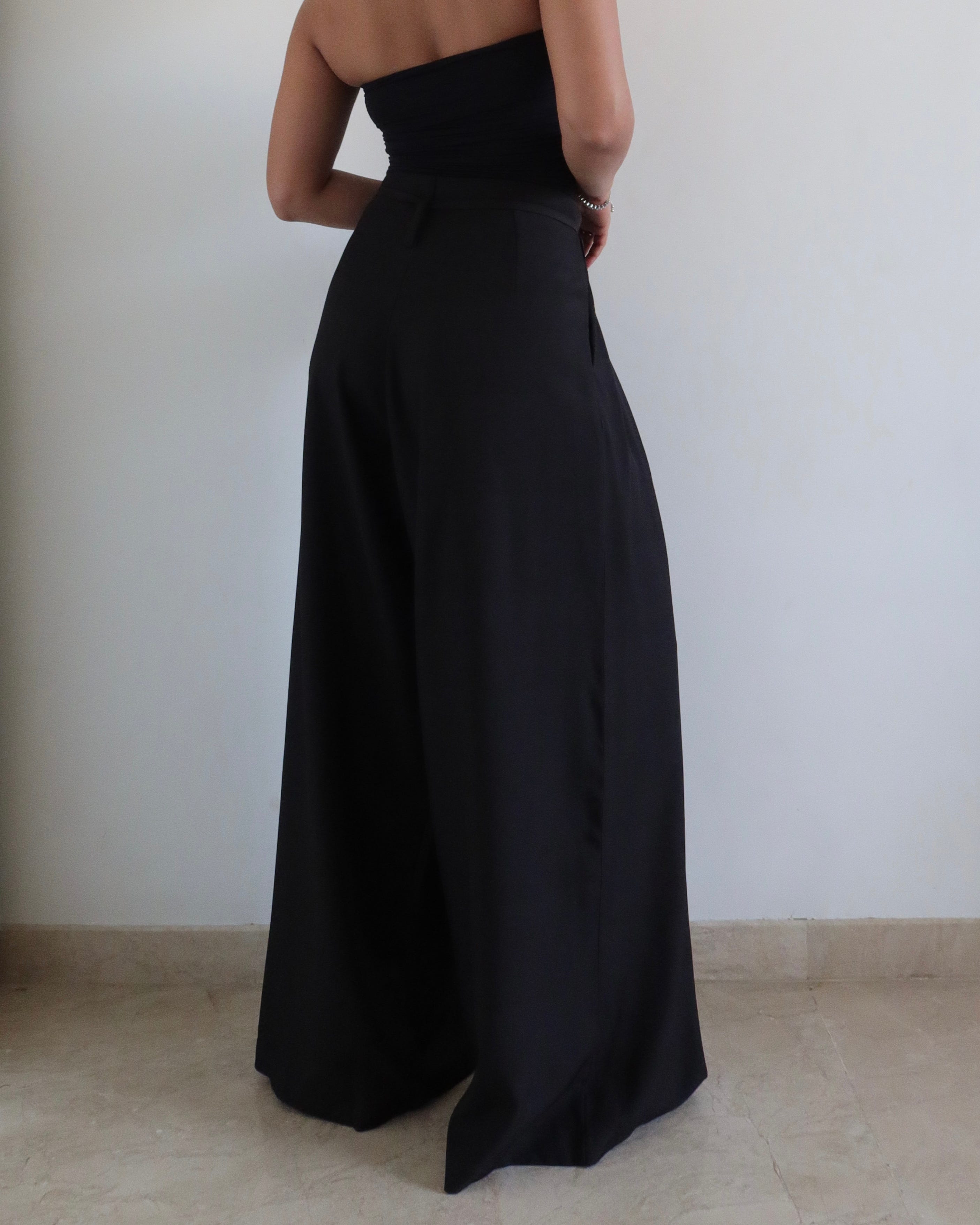 French Flow Pleated Wide Leg Pants