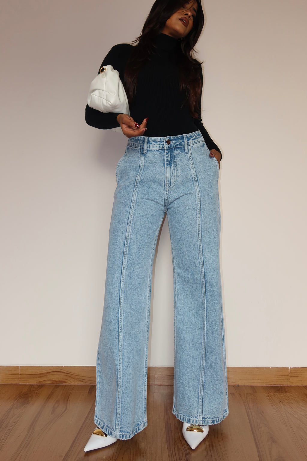 Parallel Blue Wide Leg Jeans