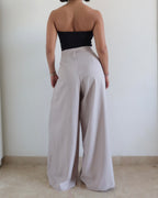 French Flow Pleated Wide Leg Pants