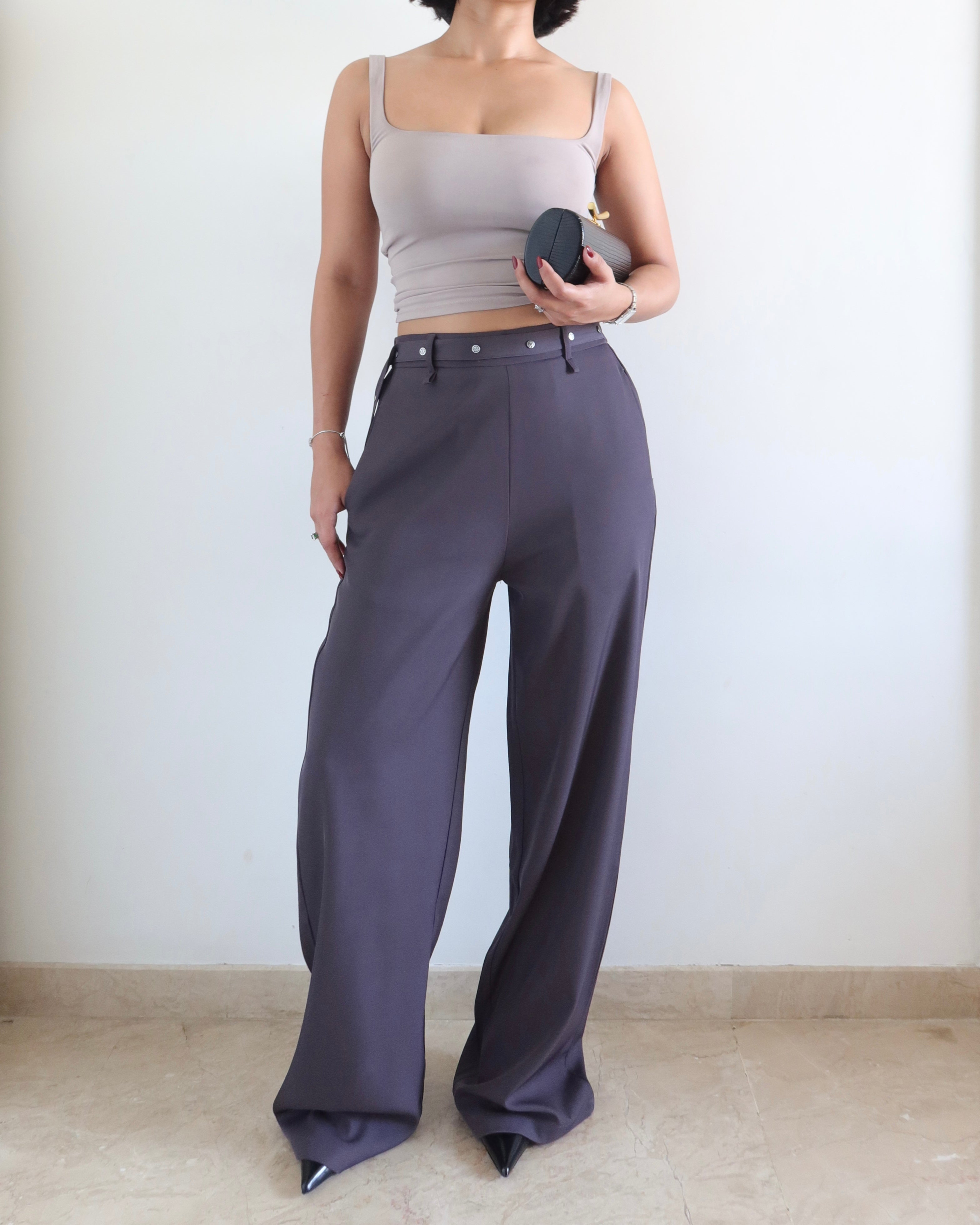 Rivet Grip Loose Tailored Trousers