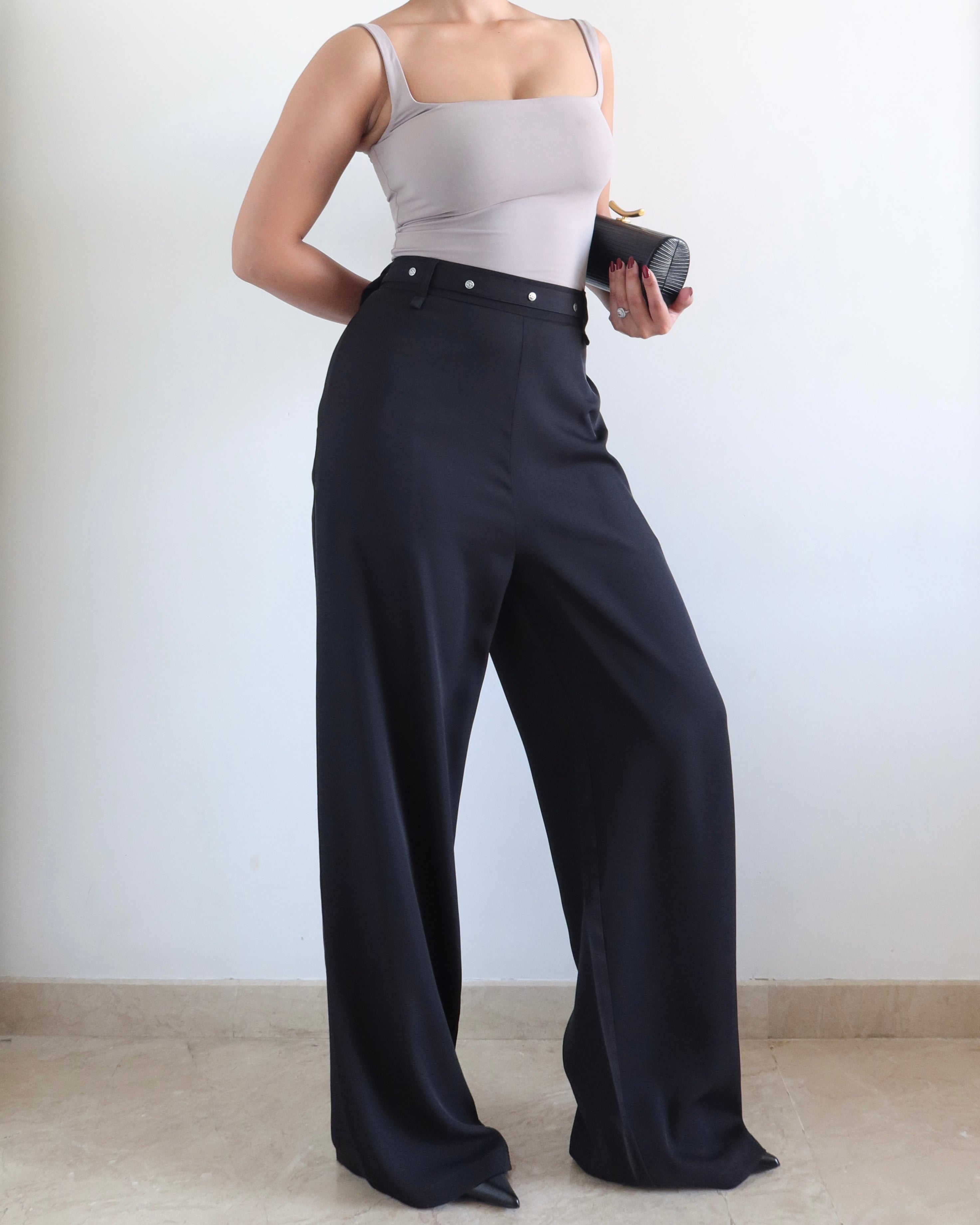 Rivet Grip Loose Tailored Trousers