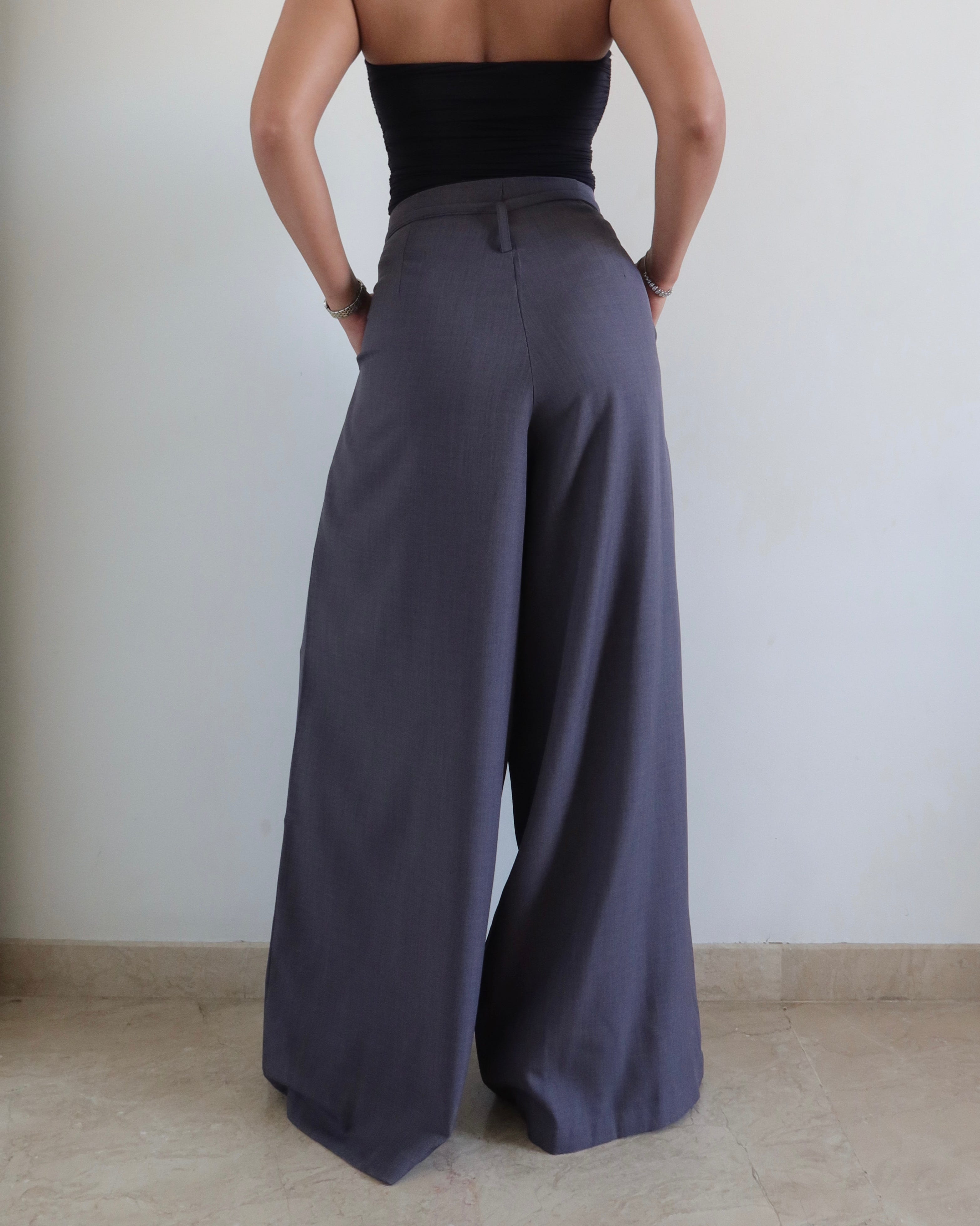 French Flow Pleated Wide Leg Pants