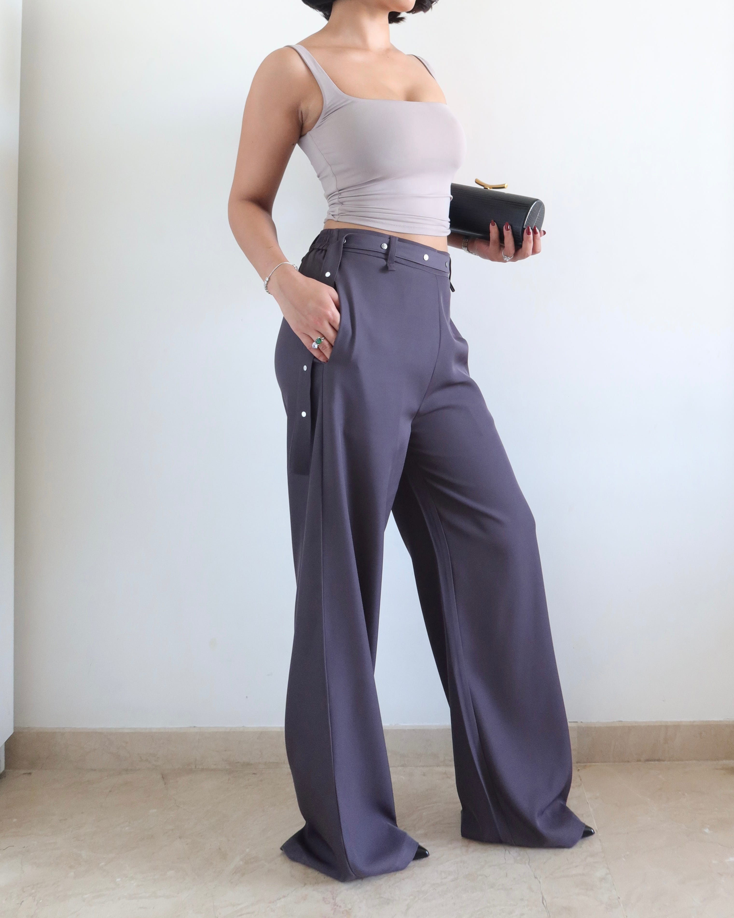 Rivet Grip Loose Tailored Trousers