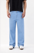 Slate Blue Baggy Fit Rigid Jeans