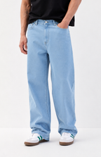 Slate Blue Baggy Fit Rigid Jeans