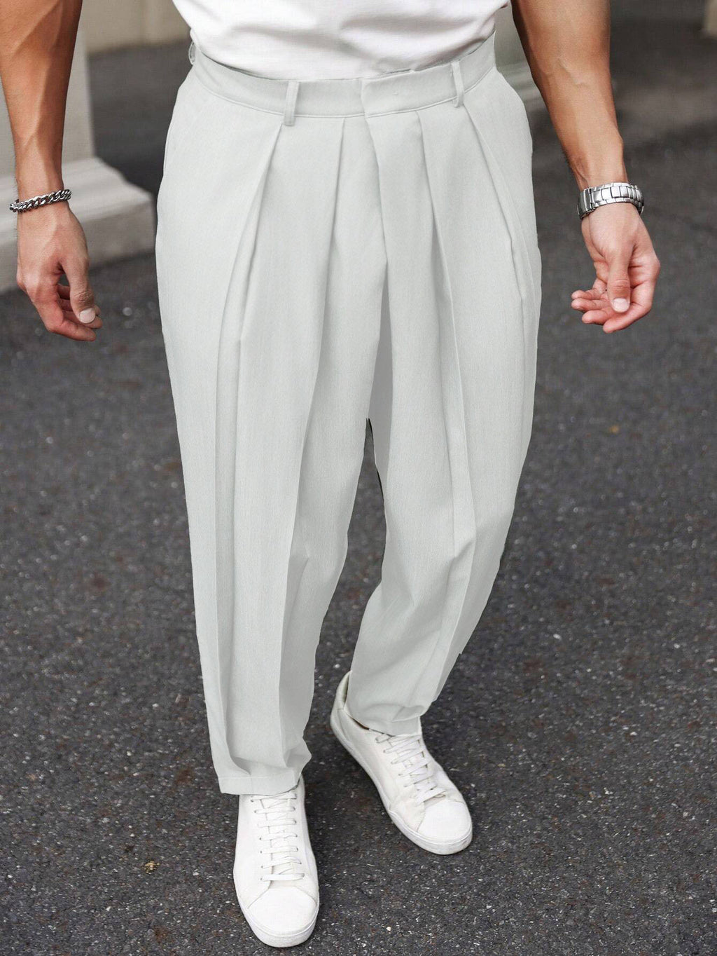 Neat Pleats Tailored Linen Pants