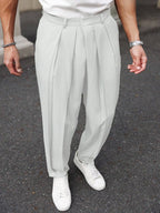 Neat Pleats Tailored Linen Pants