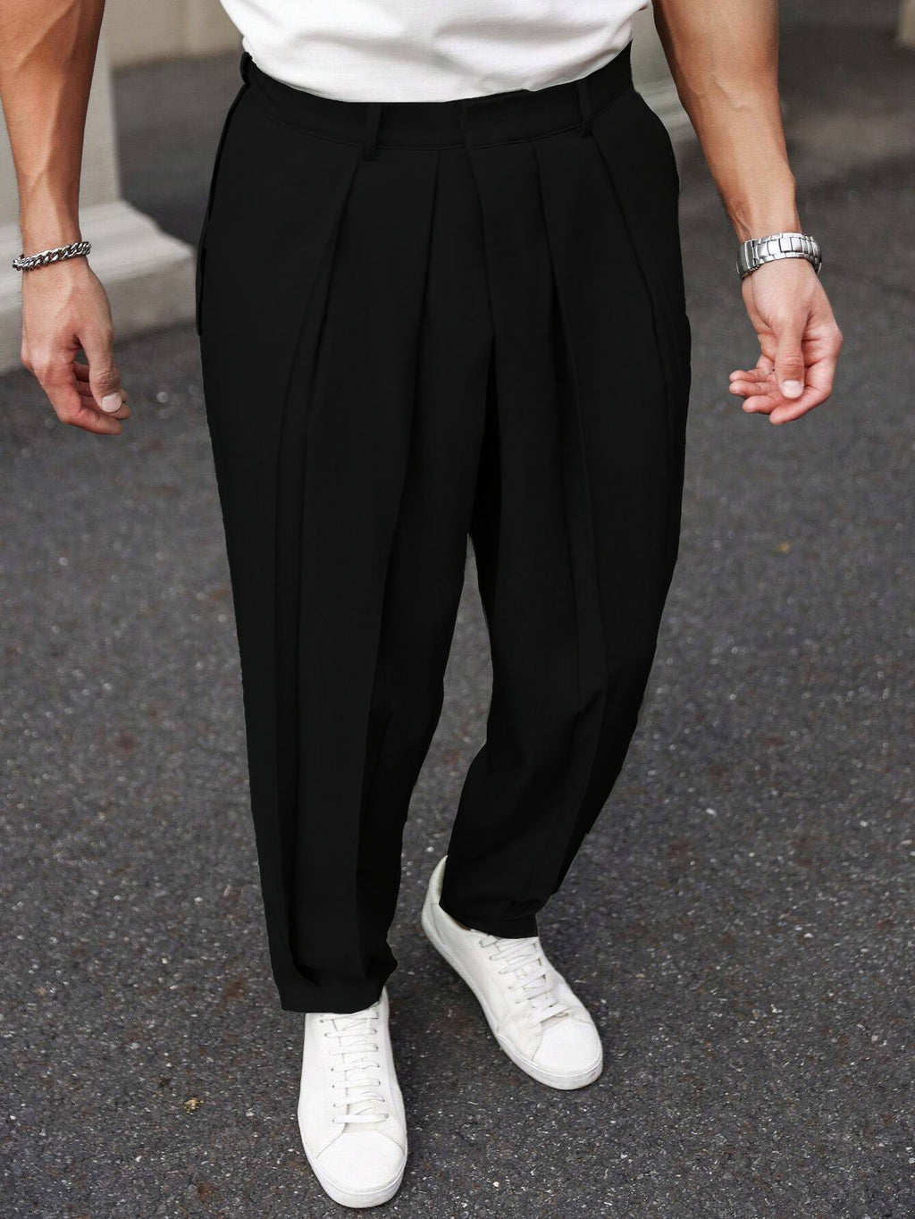 Neat Pleats Tailored Linen Pants