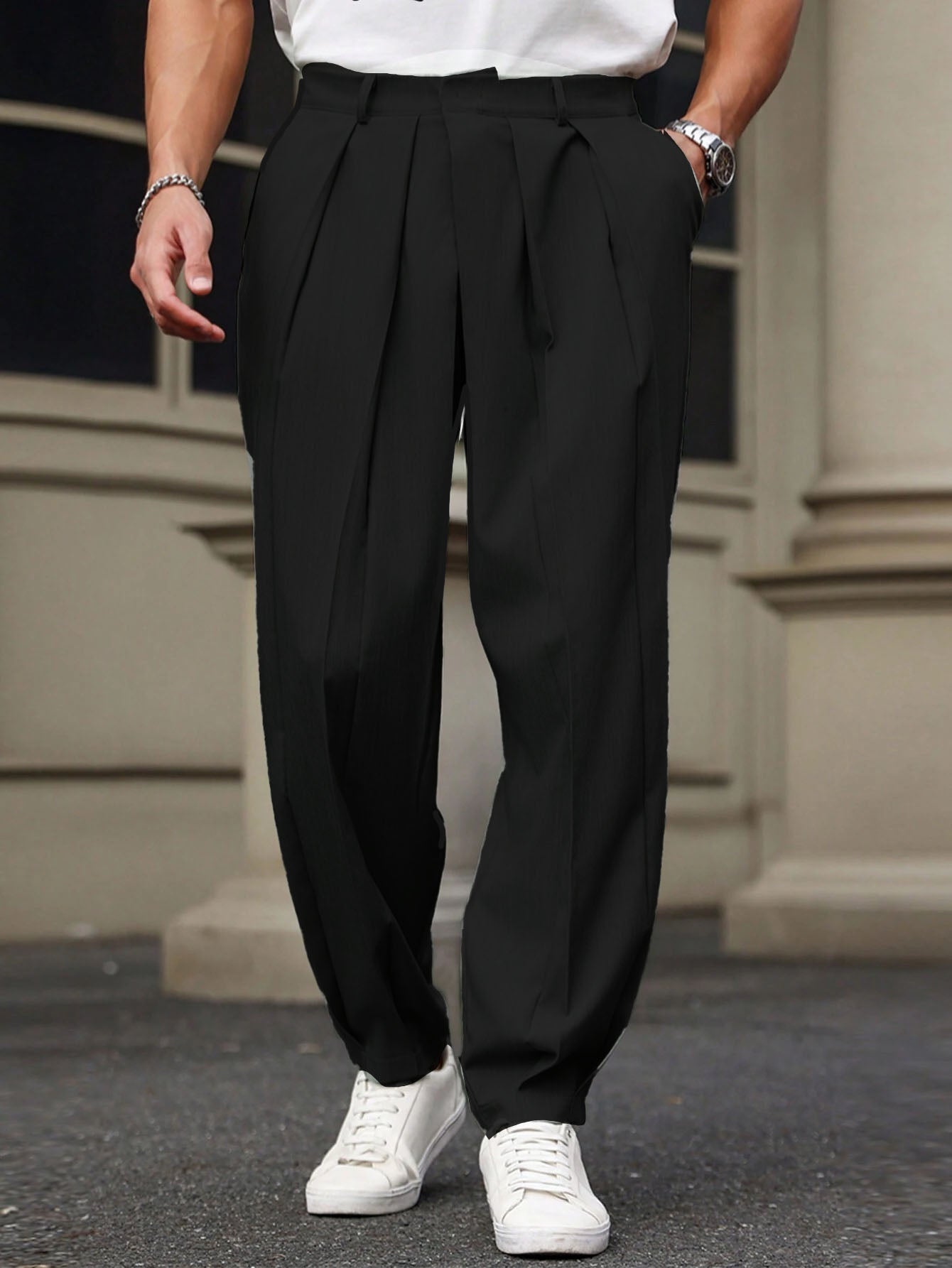 Neat Pleats Tailored Linen Pants
