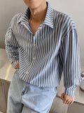 Modern Stripe Collared Shirt