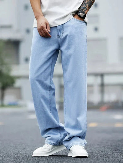 Slate Blue Baggy Fit Rigid jeans