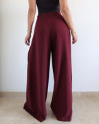 Soft Structure Side Draped Trousers