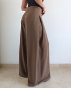 Soft Structure Side Draped Trousers