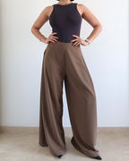 Soft Structure Side Draped Trousers