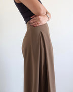 Soft Structure Side Draped Trousers