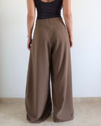 Soft Structure Side Draped Trousers