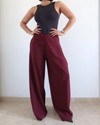 Soft Structure Side Draped Trousers