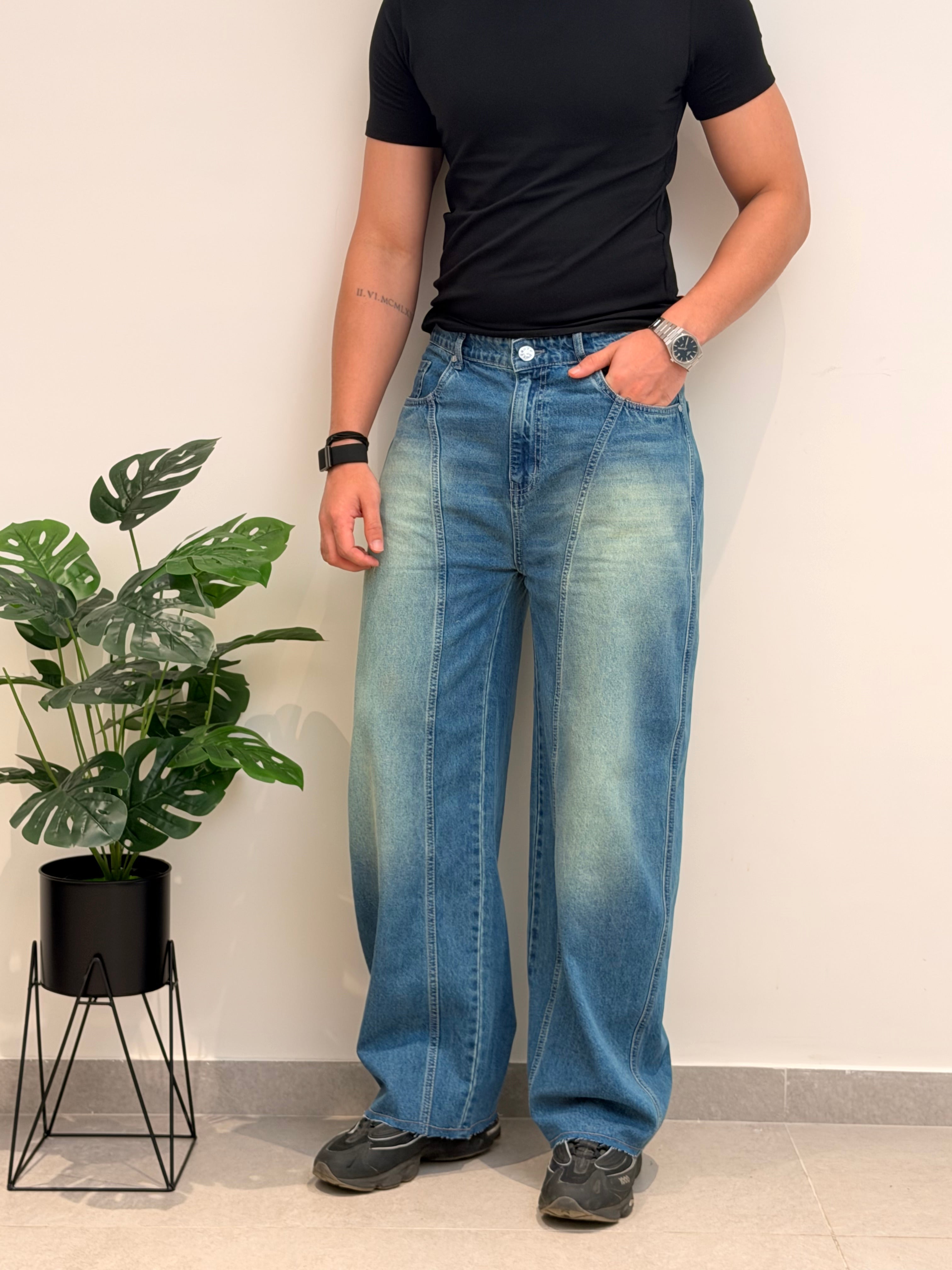 Heavy Collapse Edge Japan Baggy Jeans