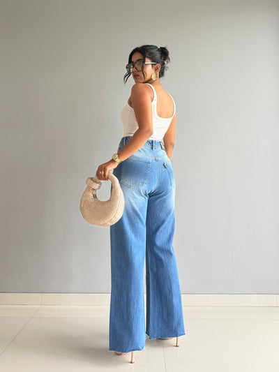 Pannel Play Wide Leg Jeans