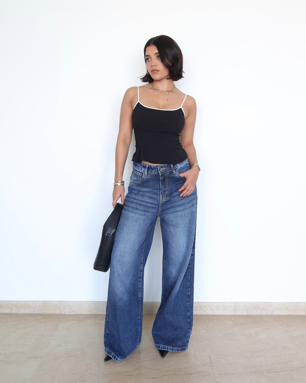 So Much Attitude Baggy Wide Leg Jeans