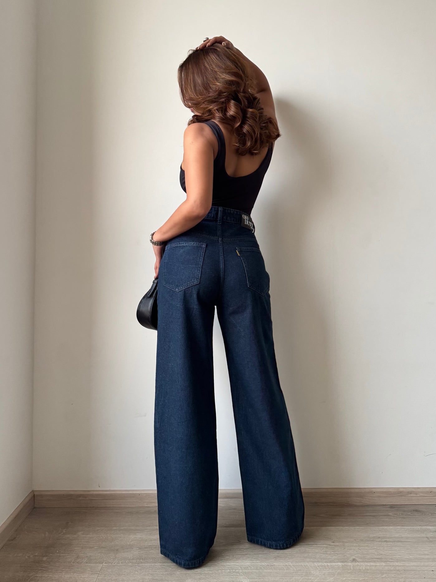 Deep Night Blue Wide Leg Jeans