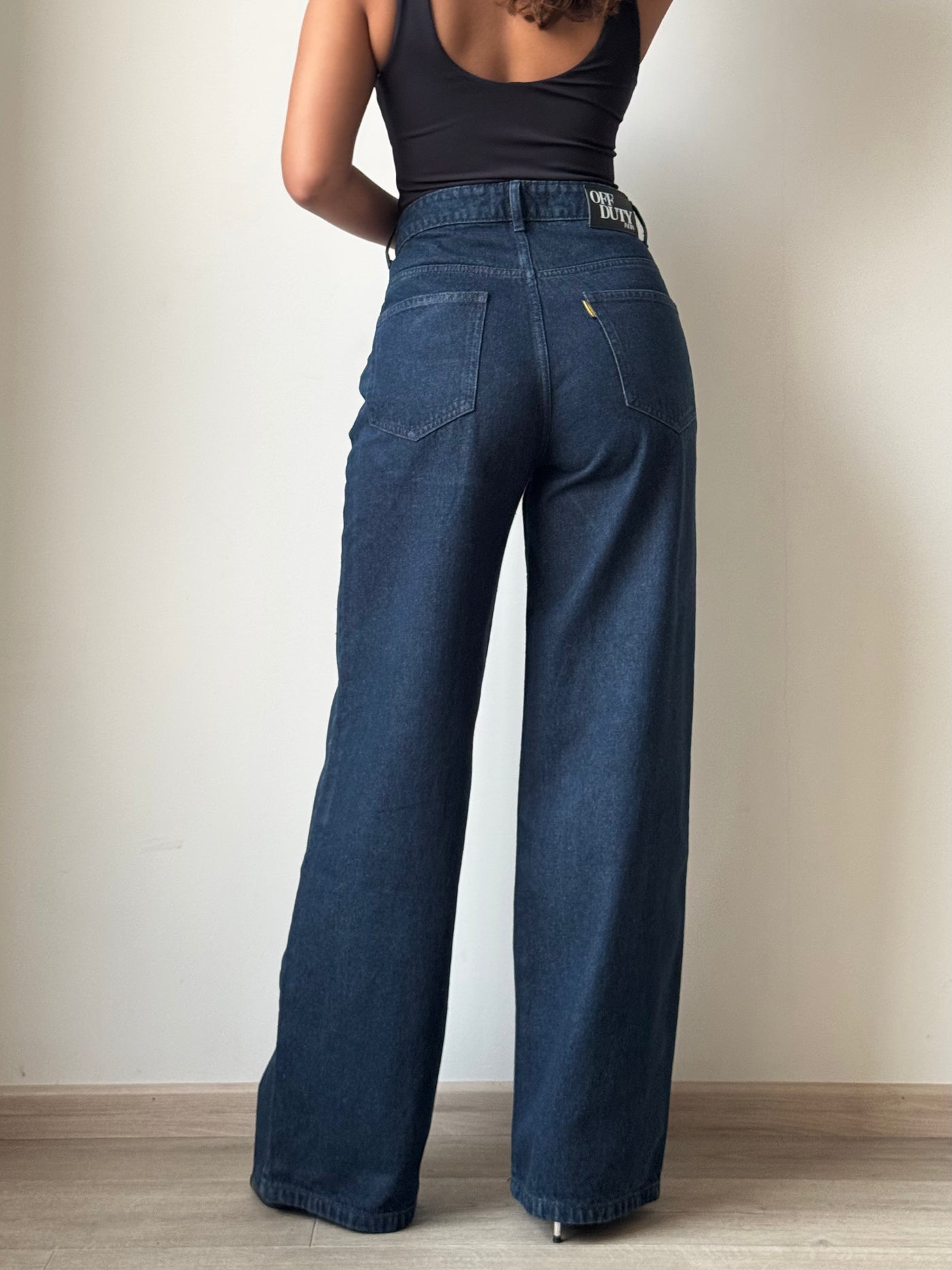 Deep Night Blue Wide Leg Jeans