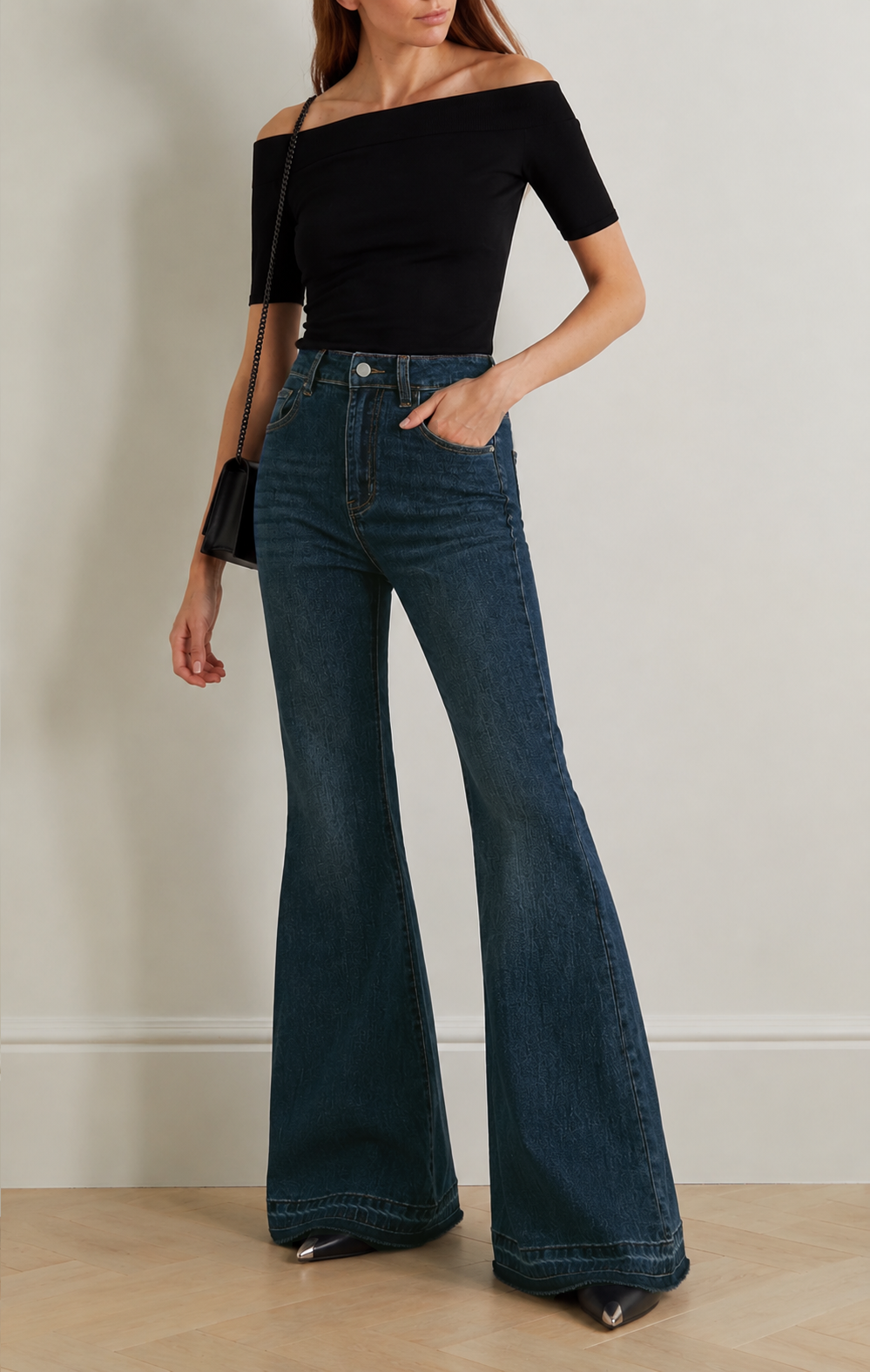 Indigo Curve Stretch Bootcut Jeans