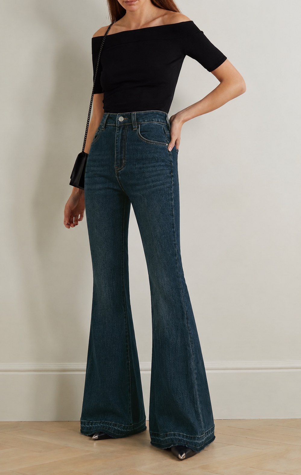 Indigo Curve Stretch Bootcut Jeans