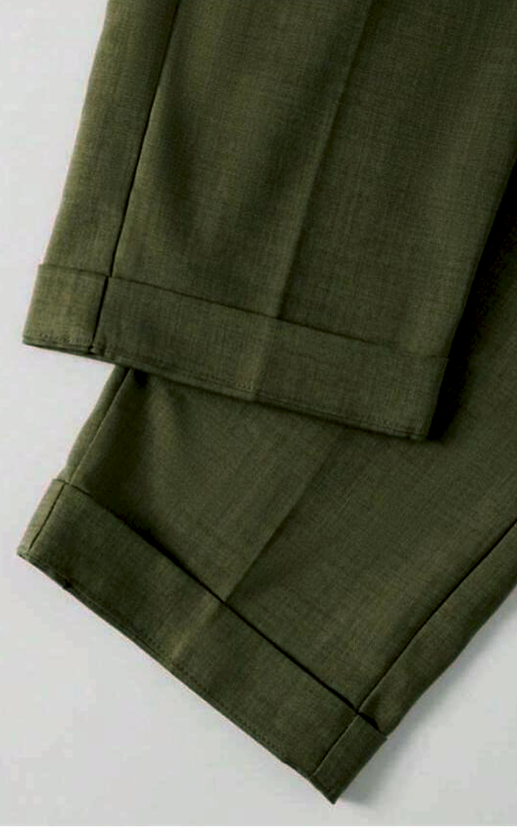 Refined Tailored Pleat Linen Pants