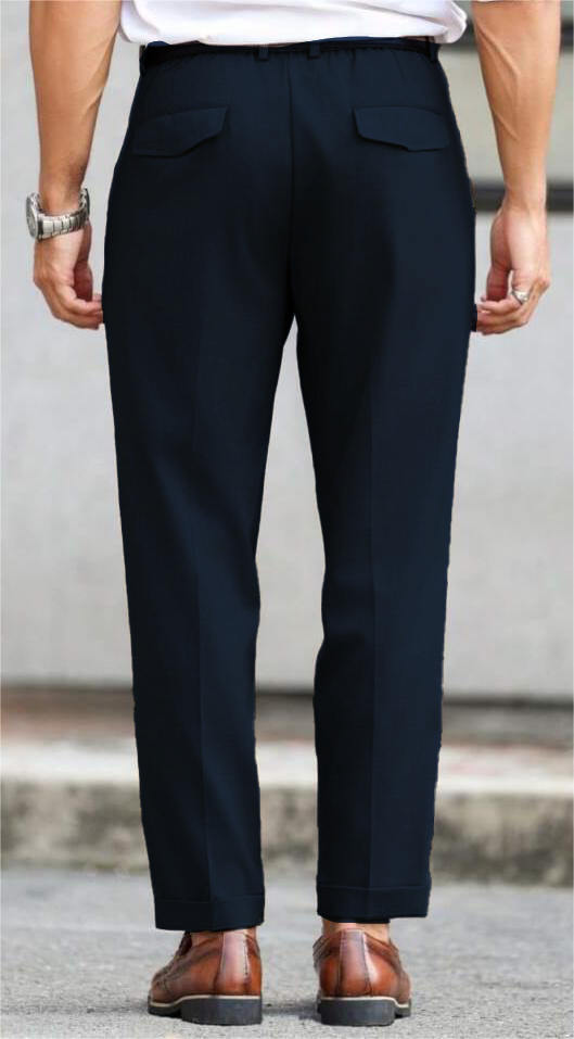 Refined Tailored Pleat Linen Pants