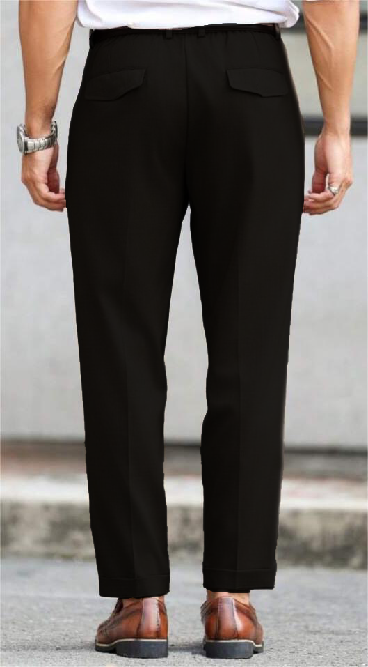 Refined Tailored Pleat Linen Pants