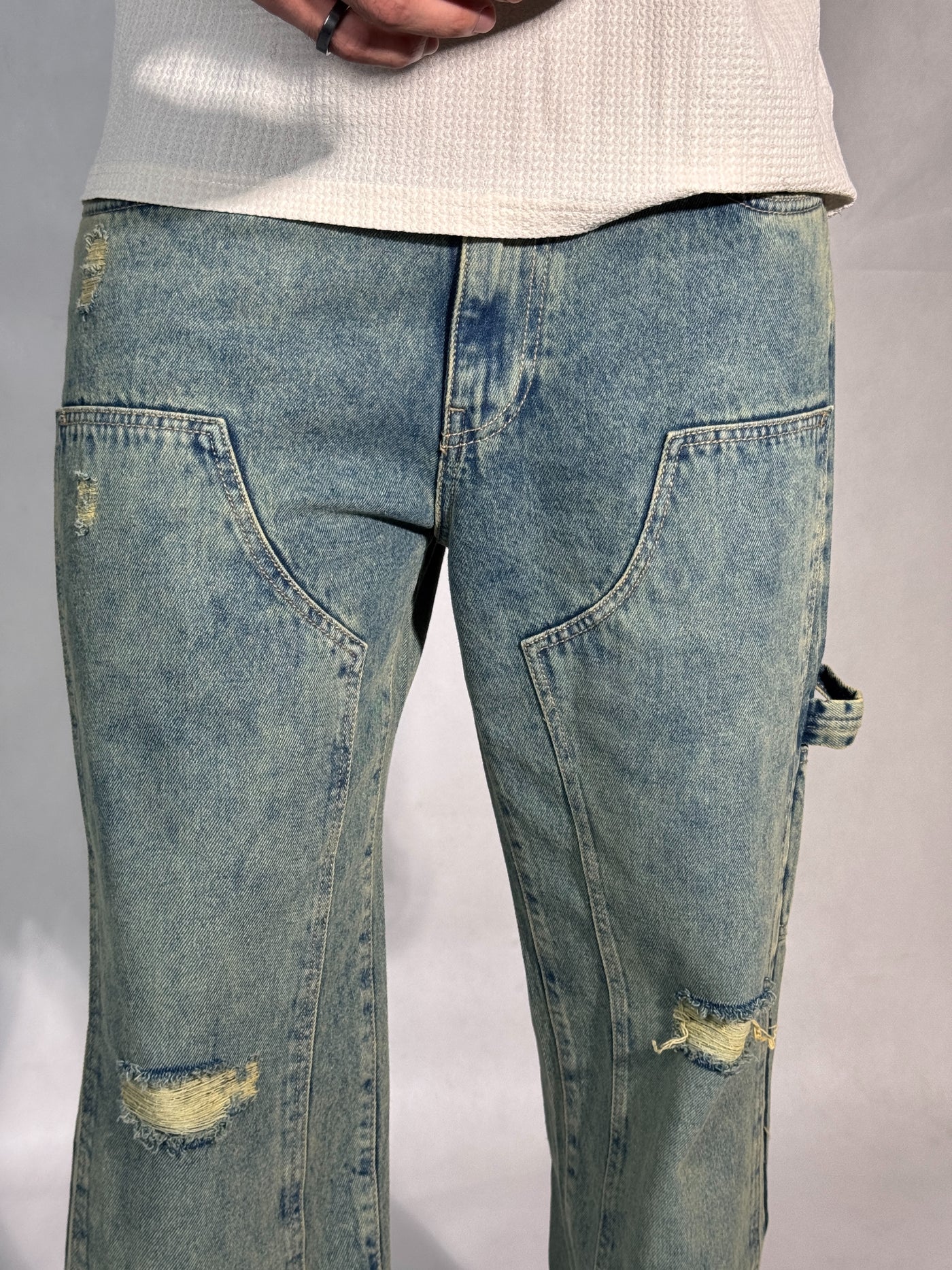 Retro Sunbeam Distressed Carpenter Jeans