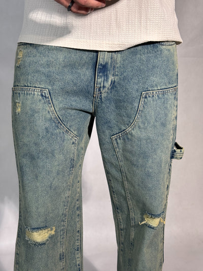 Retro Sunbeam Distressed Carpenter Jeans