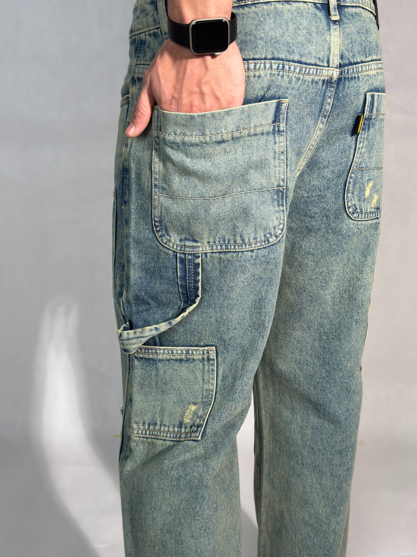 Retro Sunbeam Distressed Carpenter Jeans