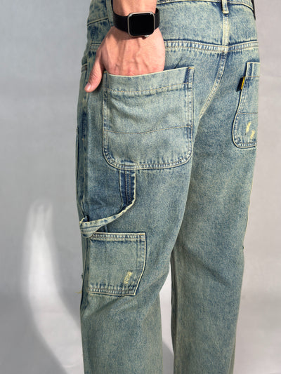 Retro Sunbeam Distressed Carpenter Jeans