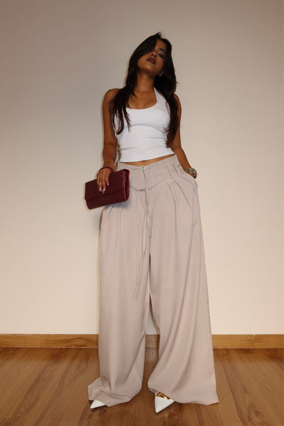 French Flow Pleated Wide Leg Pants