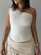 Effortless Flow One Shoulder Ruched Top