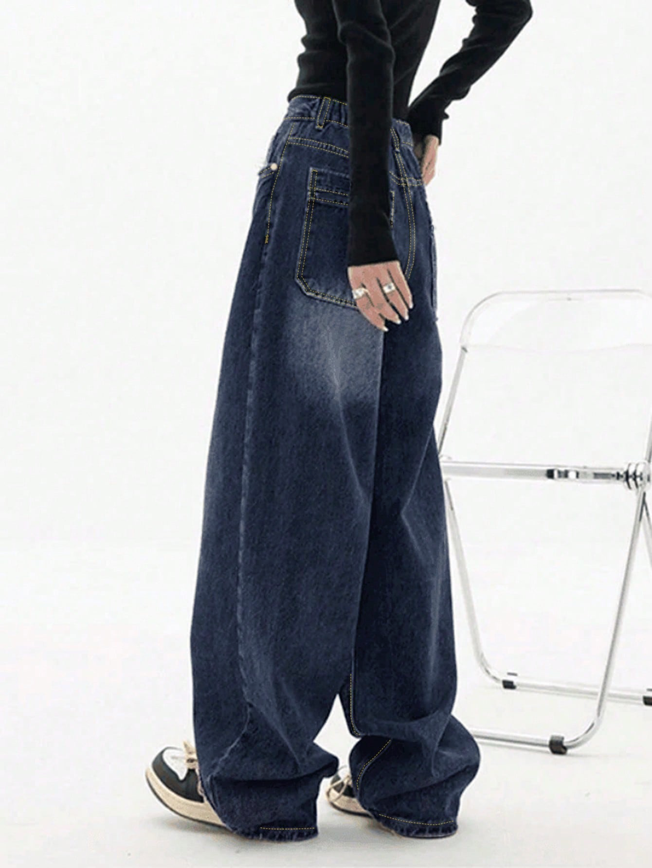 So Much Attitude Baggy Wide Leg Jeans