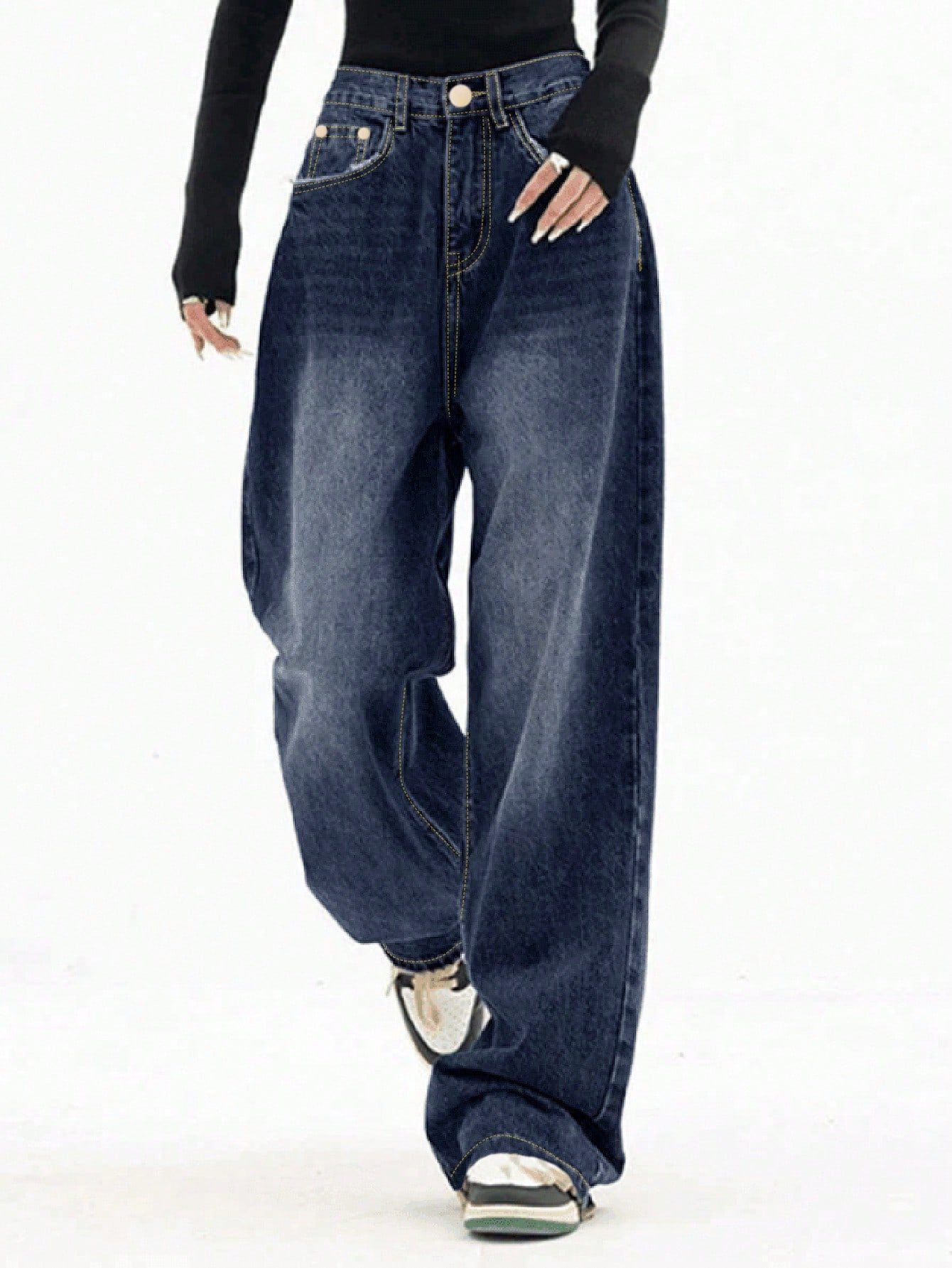 So Much Attitude Baggy Wide Leg Jeans